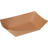 Cuencos de 17 x 9,5 x 5,5 cm ovalados de cartón - 5 unidades