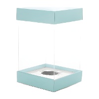 Caja para huevo de pascua transparente de 16 cm - Pastkolor - 1 unidad