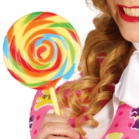 Piruleta de colores de 22 cm