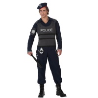 Disfraz de policía con chaleco