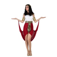 Disfraz de egipcio elegante rojo para mujer