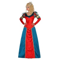 Disfraz de princesa de la Edad Media para mujer