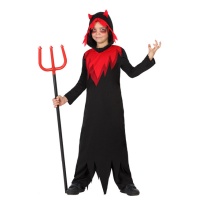 Disfraz de diablo con túnica para niño