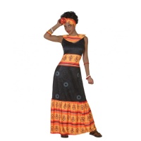 Disfraz de africano del Congo para mujer