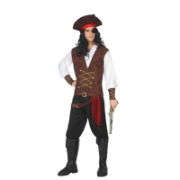 Disfraz de pirata con pantalón para hombre