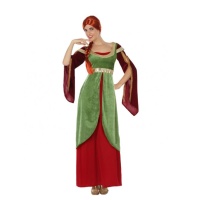 Disfraz de dama medieval para mujer