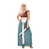 Disfraz de reina medieval Daenerys para mujer