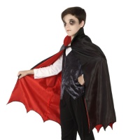 Capa reversible de vampiro infantil - 84 cm