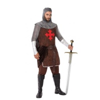 Disfraz de medieval marrón para hombre