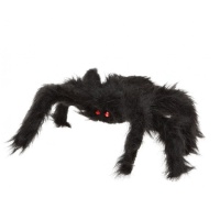 Araña negra con pelo - 20 x 28 cm