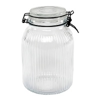 Tarro de 1,9 L con tapa de cristal