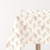 Mantel de tela de flores de 2,50 x 1,45 m