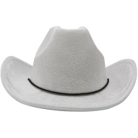 Sombrero de vaquero blanco - 57 cm