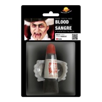 Dientes de vampiro infantiles con sangre - 15 ml