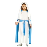 Disfraz de Virgen María con capa y velo