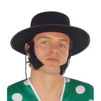Sombrero cordobés negro - 59 cm