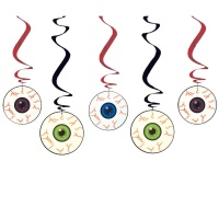 Colgantes decorativos de ojos - 5 unidades