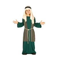 Disfraz de hebreo con pañuelo verde para niño