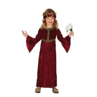 Disfraz de dama del Renacimiento para niña