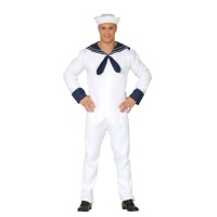 Disfraz de marinero naval azul para hombre