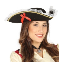 Sombrero pirata para mujer - 58 cm