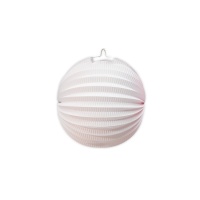 Farol de papel de 20 cm blanco - 1 unidad