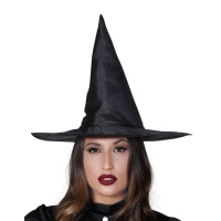 Sombrero de bruja negro para adulta - 56 cm