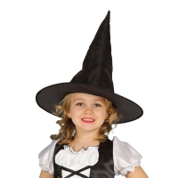Sombrero de bruja negro infantil - 55 cm
