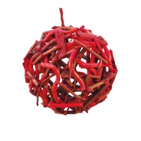 Colgante de bola de Navidad con troncos de 12 cm