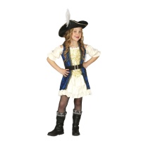 Disfraz de pirata elegante para niña