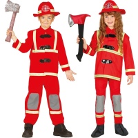 Disfraz de bombero con sombrero para niño