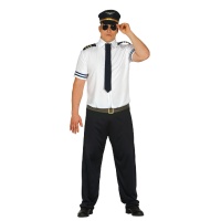 Disfraz de piloto de avión para adulto