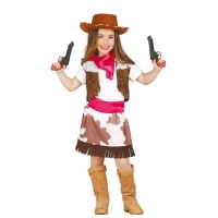 Disfraz de vaquero del oeste para niña