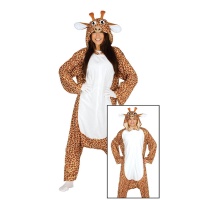 Disfraz de jirafa con capucha para adulto