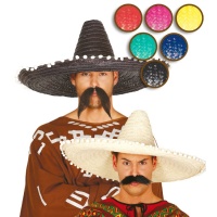 Sombrero de mejicano con borlas - 60 cm