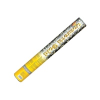 Cañón de confetti dorado - 40 cm