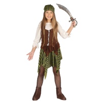 Disfraz de pirata guerrera para niña