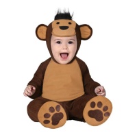 Disfraz de mono con capucha para  bebé