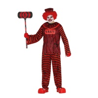 Disfraz de payaso diabólico de circo para hombre
