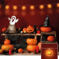 Guirnalda de calabazas con led - 1,80 m