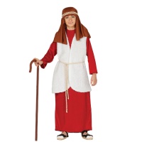 Disfraz de hebreo blanco y rojo para niño