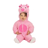 Disfraz de cerdito rosa para bebé
