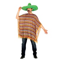 Poncho de mejicano tradicional para hombre