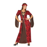Disfraz de cortesana medieval para mujer