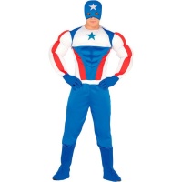 Disfraz de Capitán azul para hombre