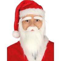 Barba, bigote y cejas de Papá Noel