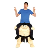 Disfraz de adulto a hombros de luchador de sumo