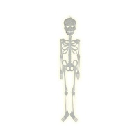 Colgante de esqueleto fluorescente - 75 cm