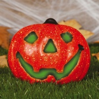 Calabaza decorativa con luz de 17 cm