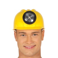 Casco de obrero con luz - 58 cm